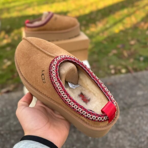 UGG Women's Brown and Red Platform Shoes - Picture 2 of 11